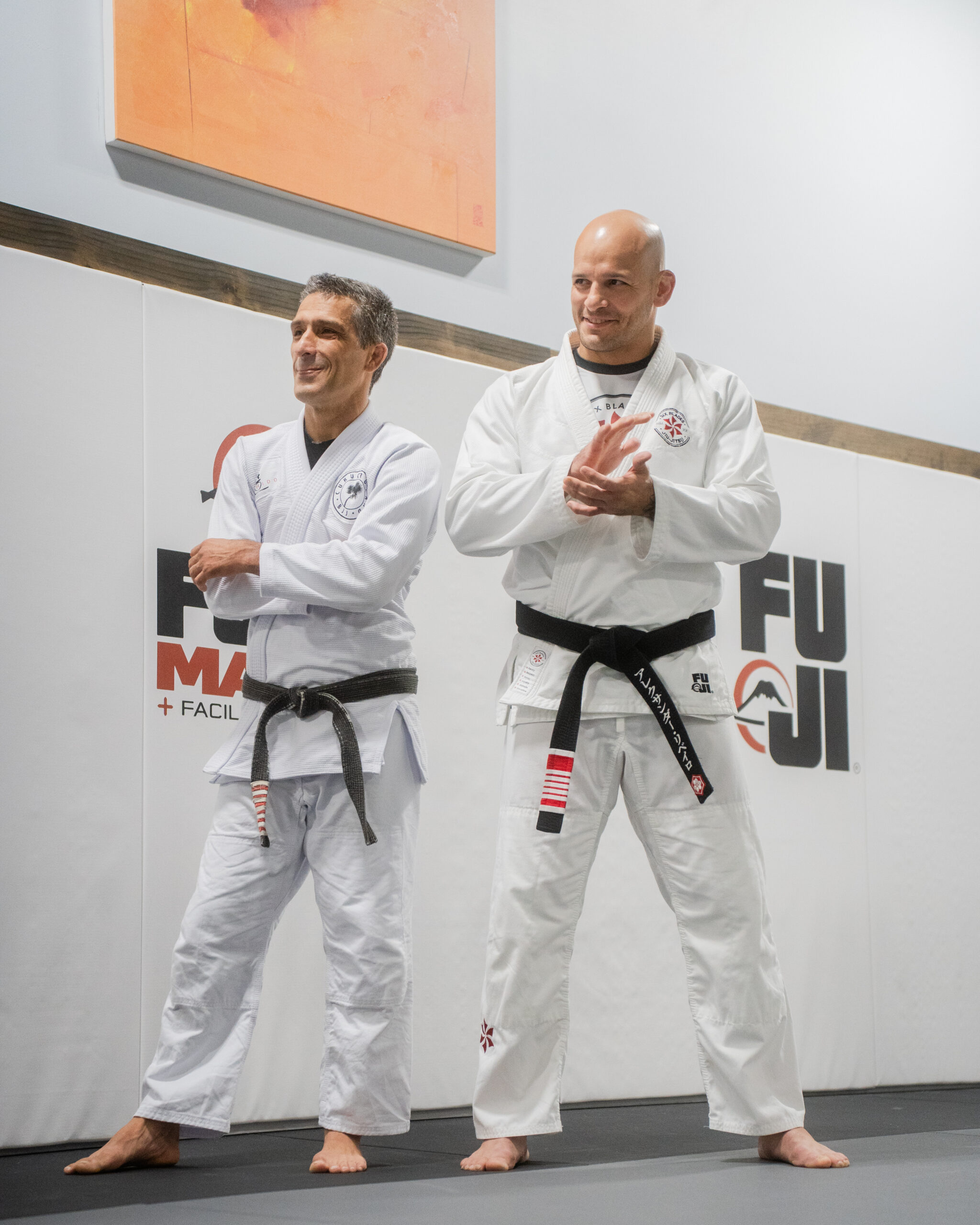 Rodrigo Pagani and Xande Ribeiro at Colby Mowery's black belt promotion